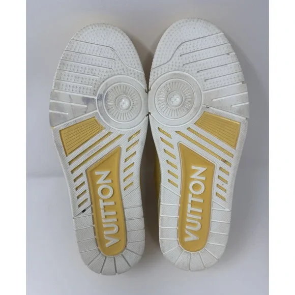Louis Vuitton Trainer Sneaker Yellow/White New Season Fits Size 8 US 40 LV - Picture 6 of 8